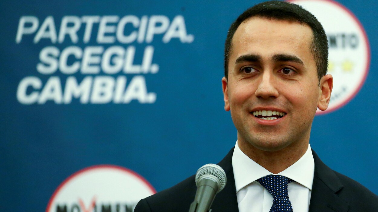 Gros plan de Luigi Di Maio. Gros plan de Luigi Di Maio.