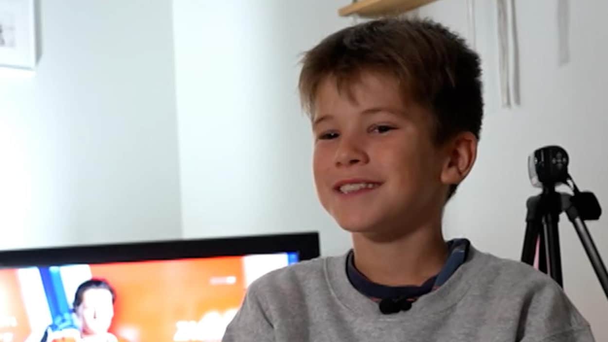 Jacob, 11 ans, commentateur sportif