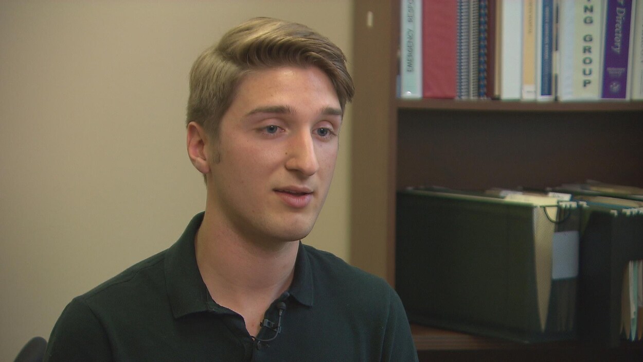 Jacob Michaud, étudiant au Centre de formation médicale du Nouveau-Brunswick