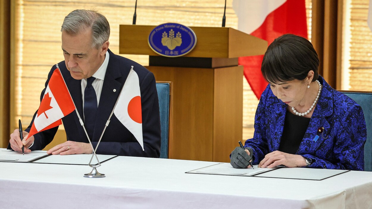 Mark Carney conclut un nouveau partenariat commercial et stratégique avec le Japon