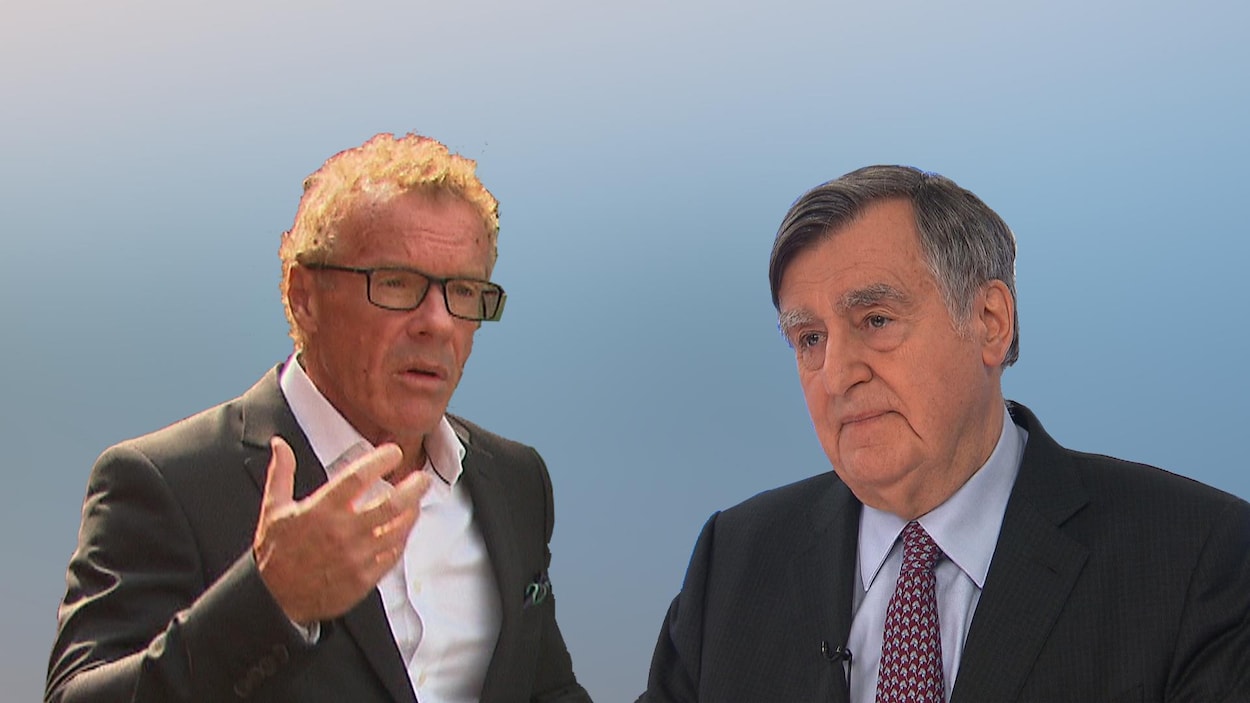 Photos juxtaposées de Jean Boulet et Lucien Bouchard
