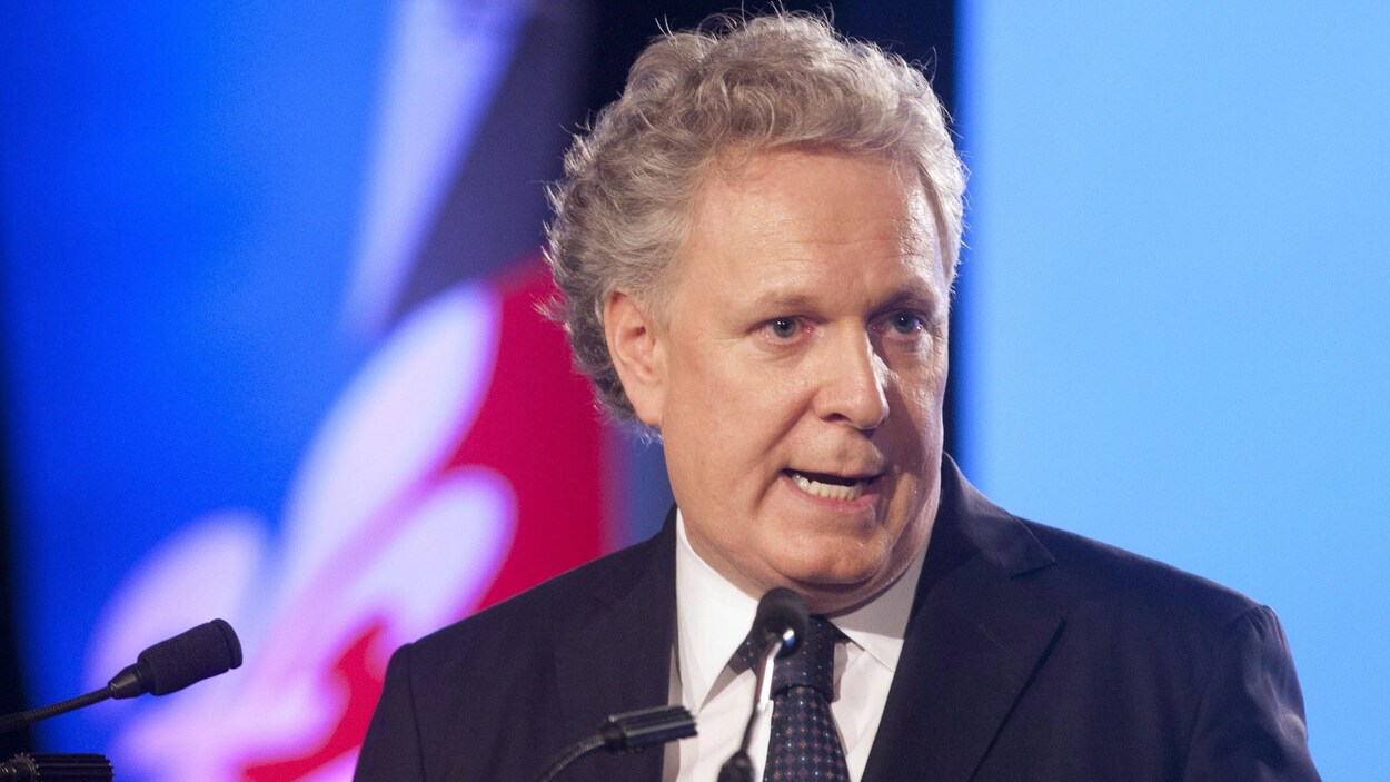 Jean Charest en 2012, alors premier ministre du Québec