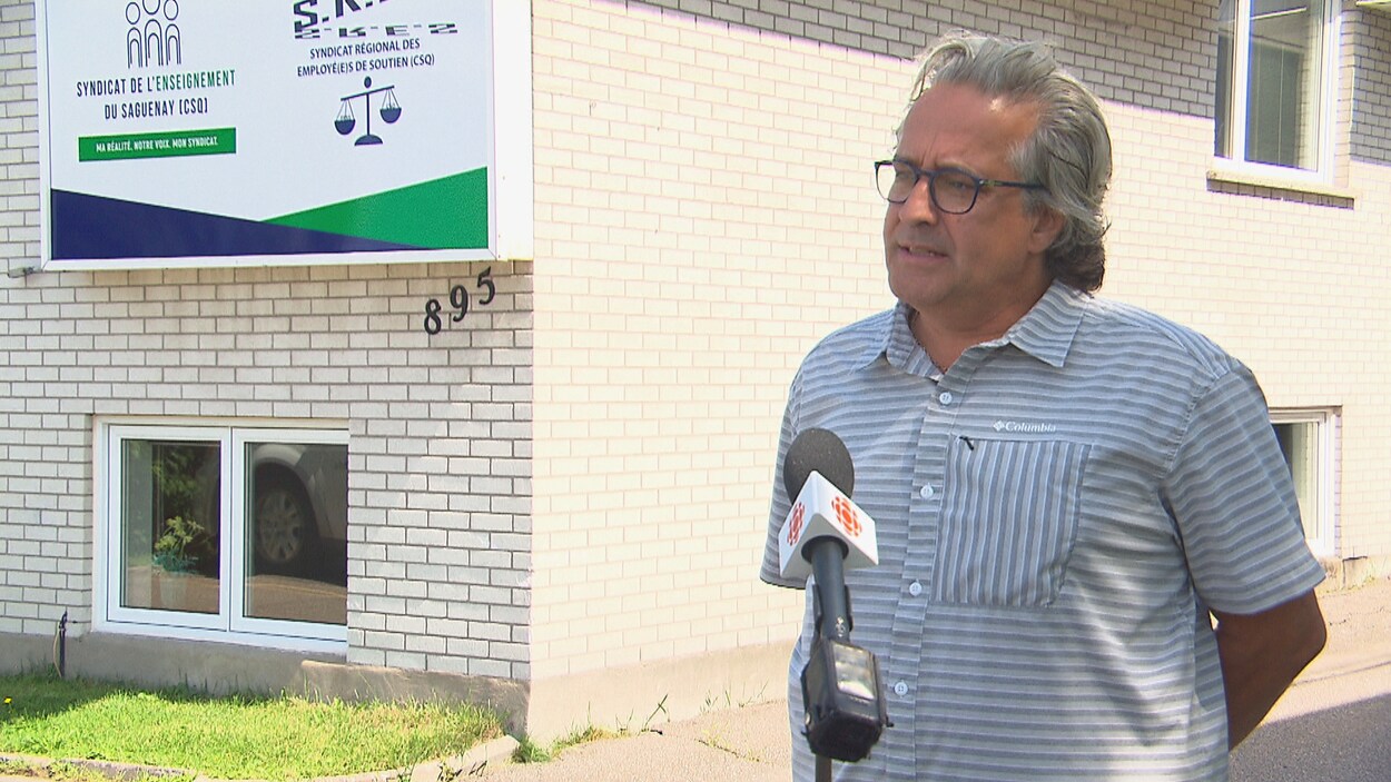 Le président du Syndicat de l'enseignement du Saguenay, Jean-François Boivin.