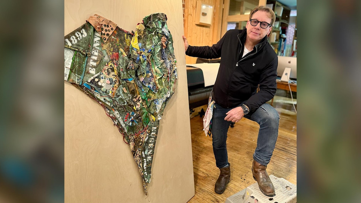Une œuvre de Jean Gaudreau entre les mains de Barack Obama