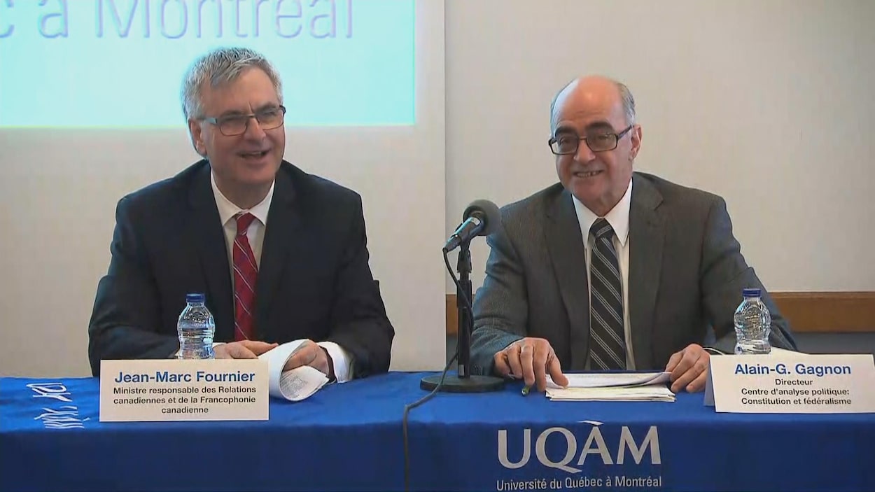 Le ministre Jean-Marc Fournier et le directeur du Centre, Alain G.Gagnon Le ministre Jean-Marc Fournier et le directeur du Centre, Alain G.Gagnon