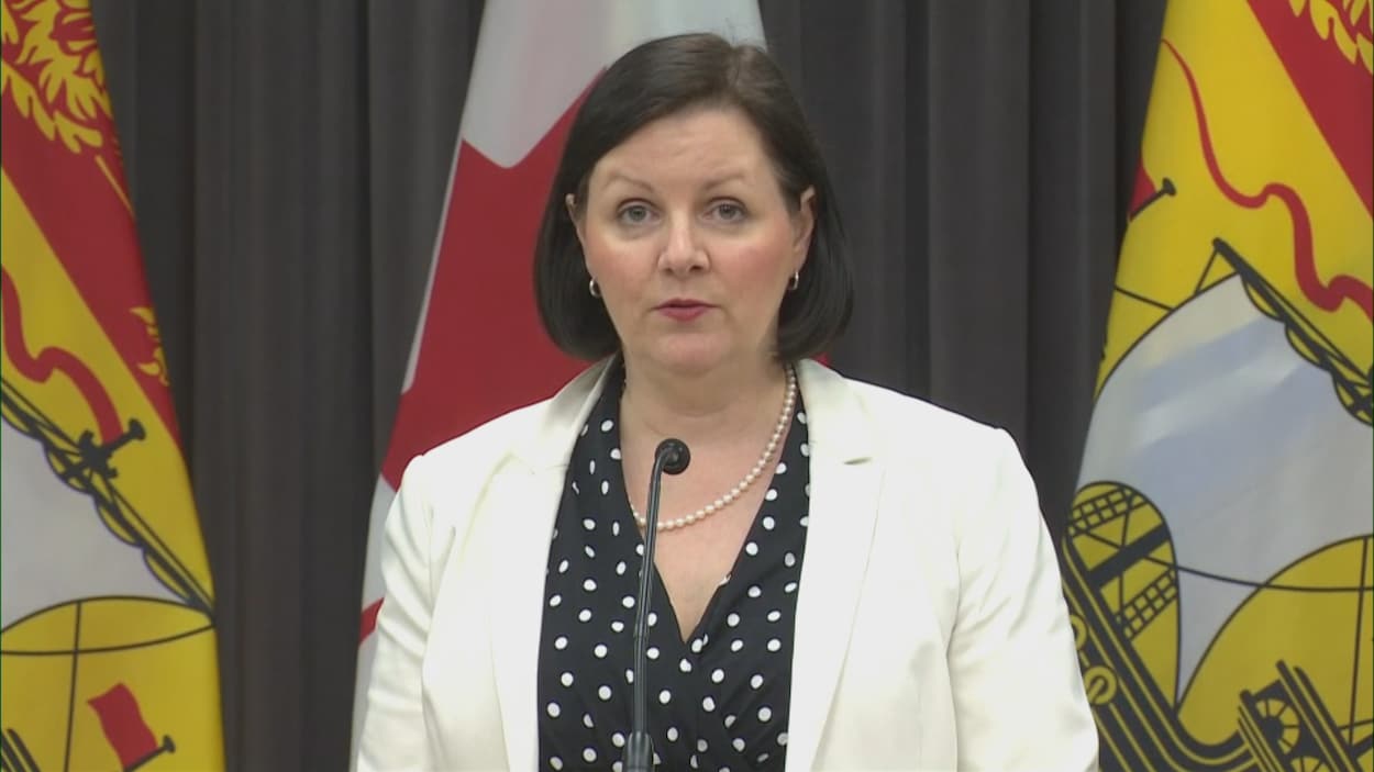 La médecin hygiéniste en chef du Nouveau-Brunswick, la Dre Jennifer Russell le mercredi 27 mai.