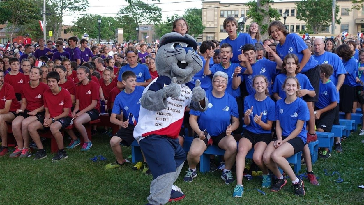 Acajoux aux Jeux de l'Acadie 2016.