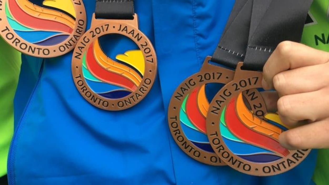 Des médailles du Naig 2017 à Toronto.