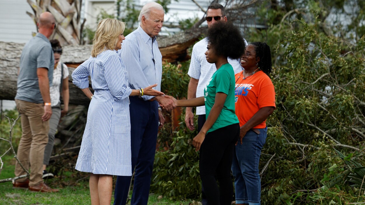 President Joe Biden's Visit To Hurricane-Ravaged Florida: Recovery ...