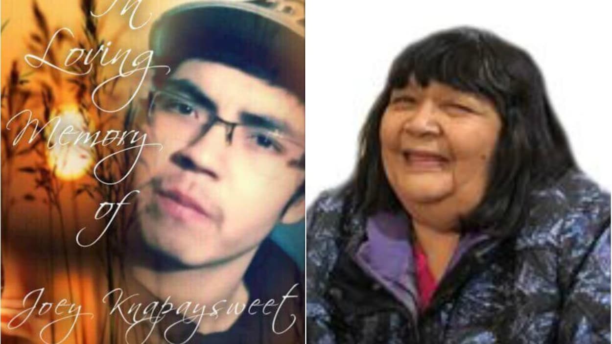 Des portraits de Joey Knapaysweet, 21 ans, et d'Agnes Sutherland, 62 ans.