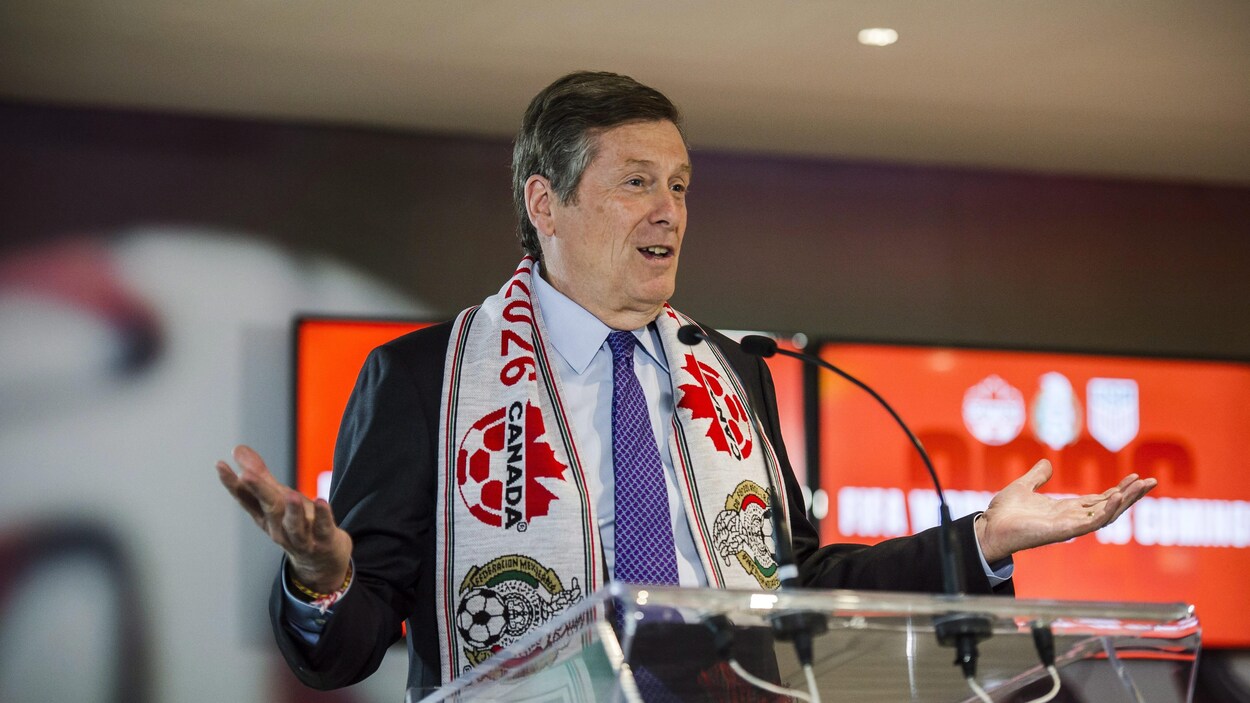 Le maire de Toronto, John Tory, a réagi avec enthousiasme à l'annonce. Le maire de Toronto, John Tory, a réagi avec enthousiasme à l'annonce.