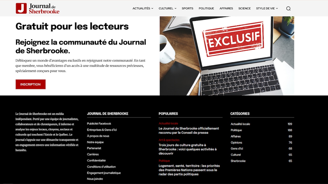 Le Journal de Sherbrooke désormais reconnu comme un média d’information
