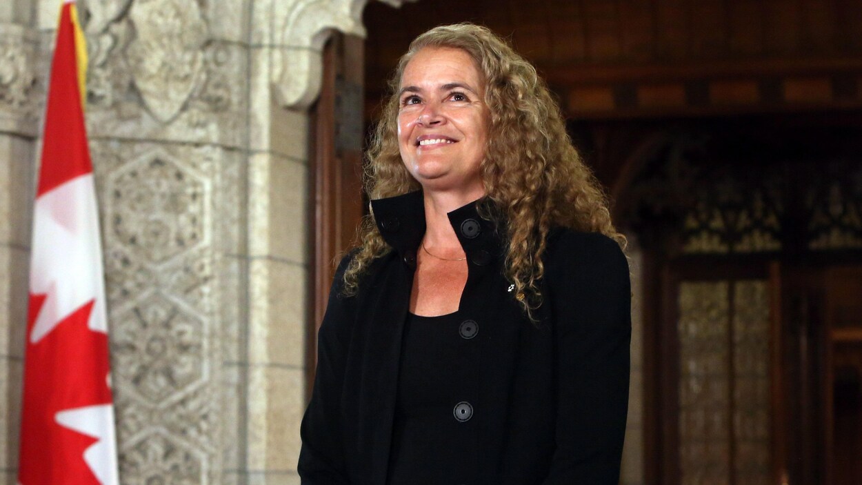 L’ex-astronaute et gouverneure générale désignée, Julie Payette, sur la colline du Parlement à Ottawa, jeudi 13 juillet 2017 L’ex-astronaute et gouverneure générale désignée, Julie Payette, sur la colline du Parlement à Ottawa, jeudi 13 juillet 2017