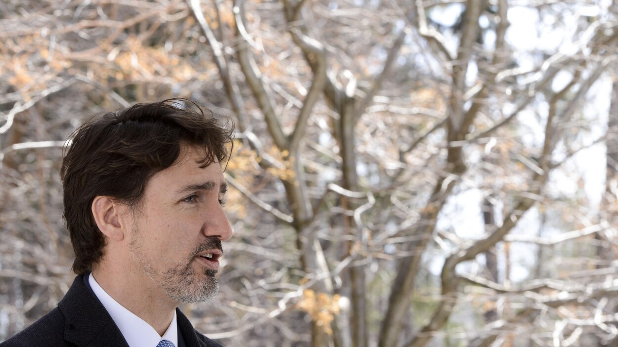 Justin Trudeau, de profil.