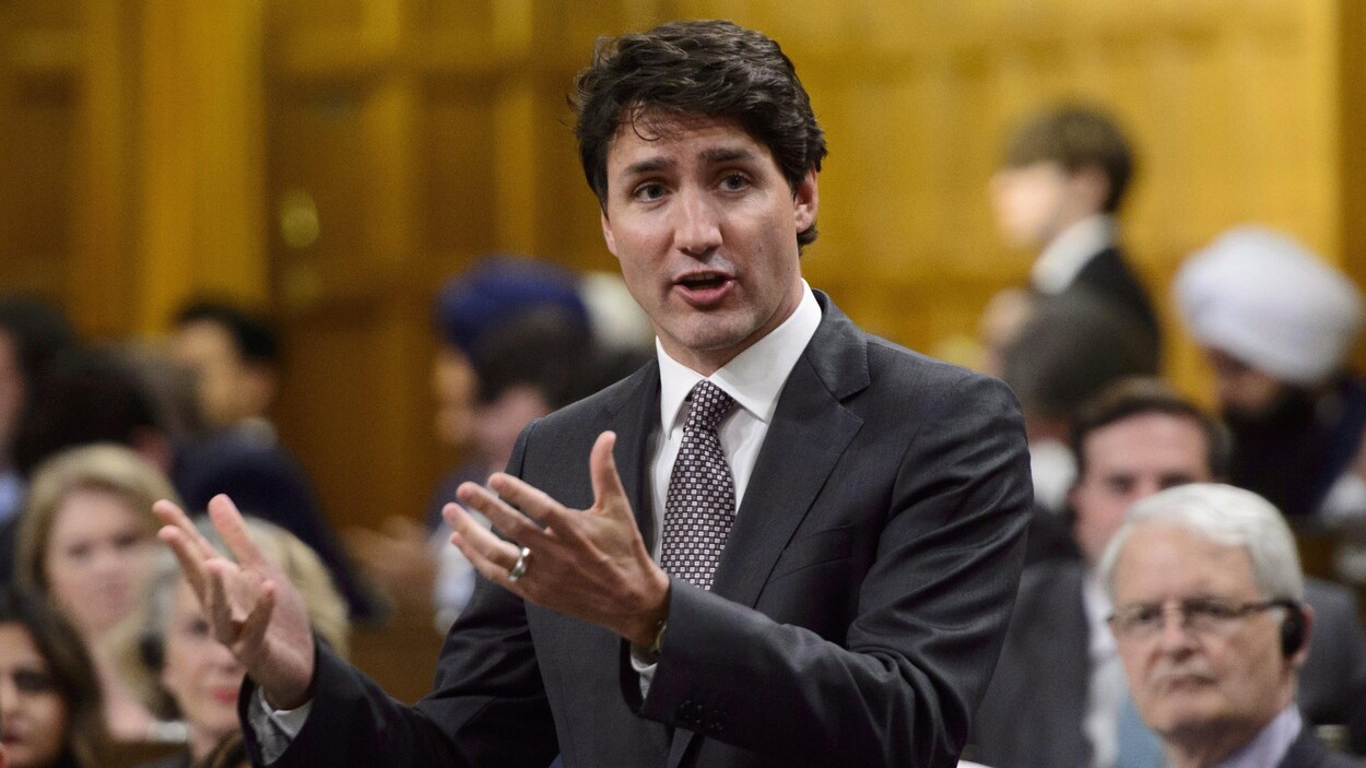 Le premier ministre Justin Trudeau s'exprime aux Communes.