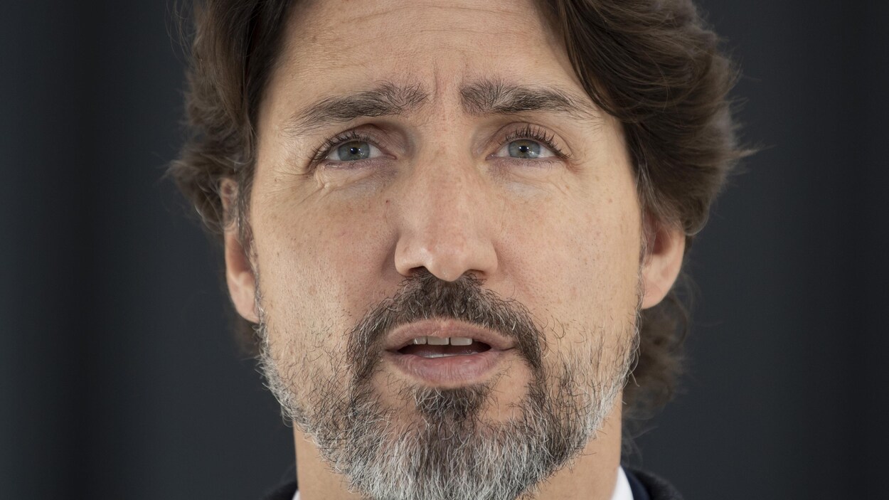 Gros plan du premier ministre Justin Trudeau.