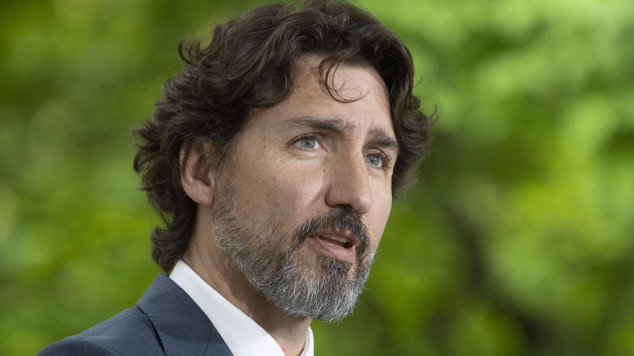 Gros plan du premier ministre Justin Trudeau.