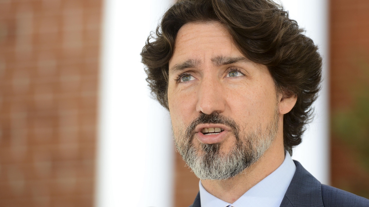 Gros plan du premier ministre Justin Trudeau.