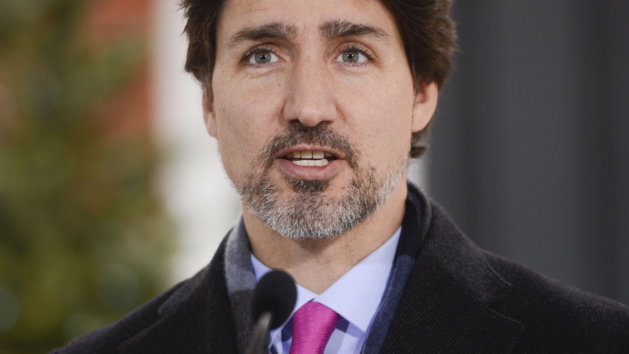 Gros plan du premier ministre du Canada Justin Trudeau.