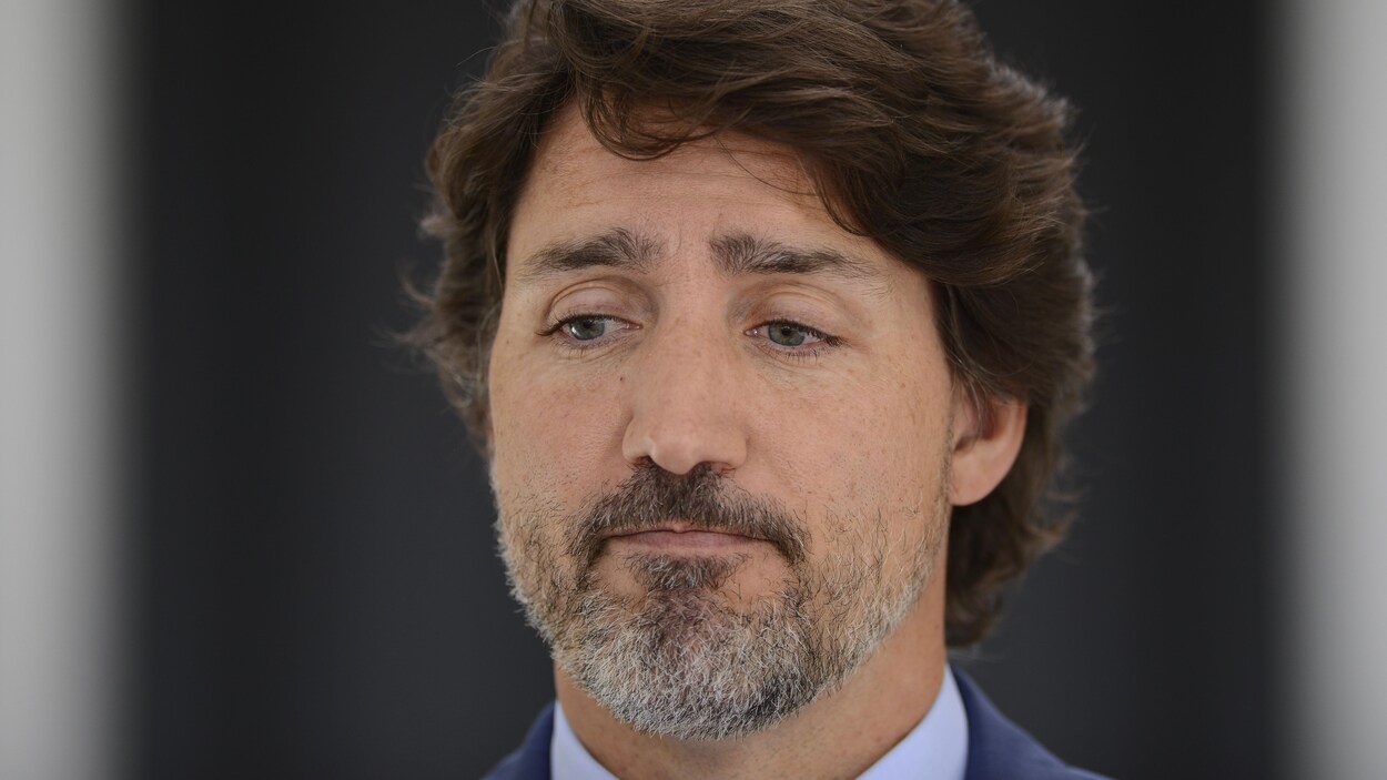 Gros plan du premier ministre Justin Trudeau.