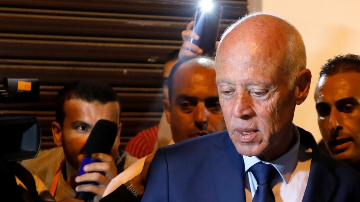 Le candidat à la présidentielle Kaïs Saied.