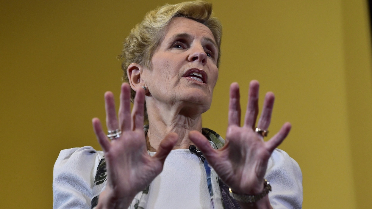 La première ministre de l'Ontario, Kathleen Wynne La première ministre de l'Ontario, Kathleen Wynne
