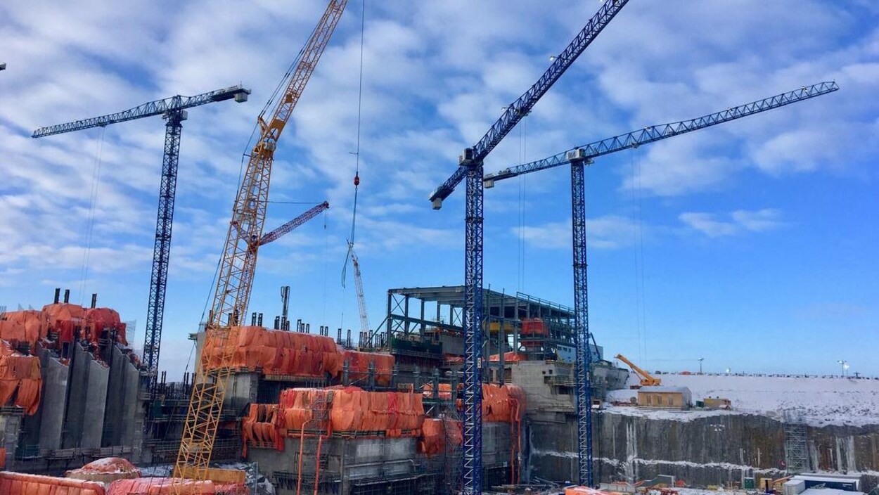 Le chantier de la centrale électrique de Keeyask.