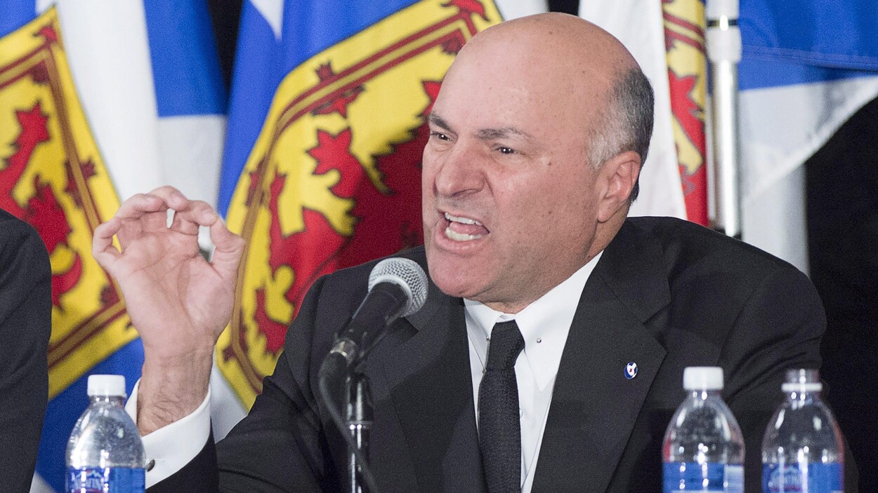 Kevin O'Leary lors du débat à Halifax