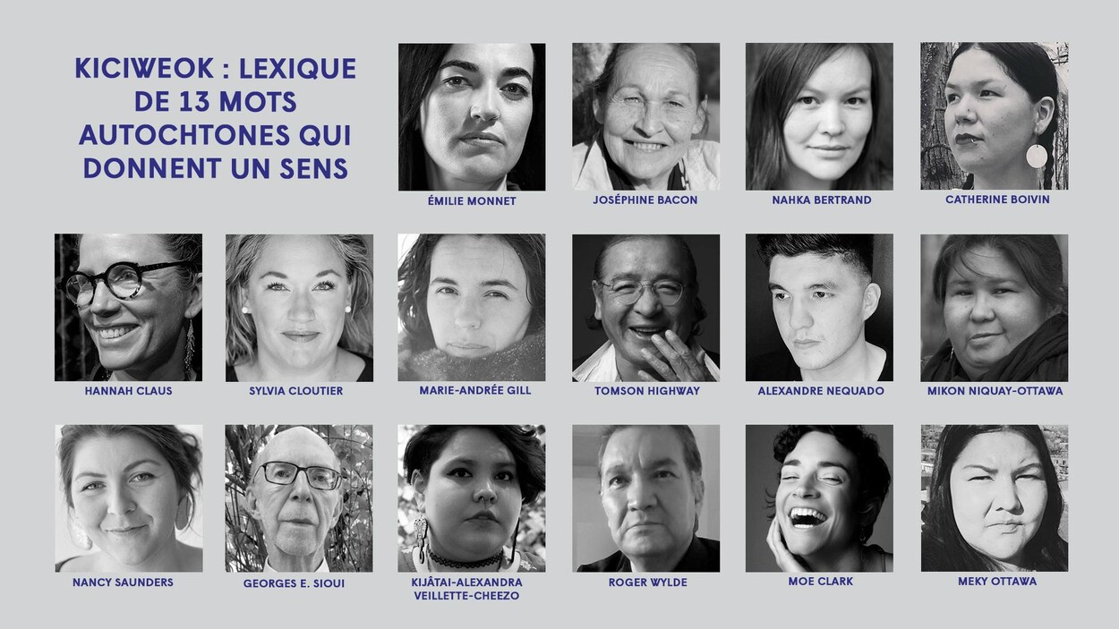 Les artistes qui seront du spectacle « Kiciweok : lexique de 13 mots autochtones qui donnent un sens »