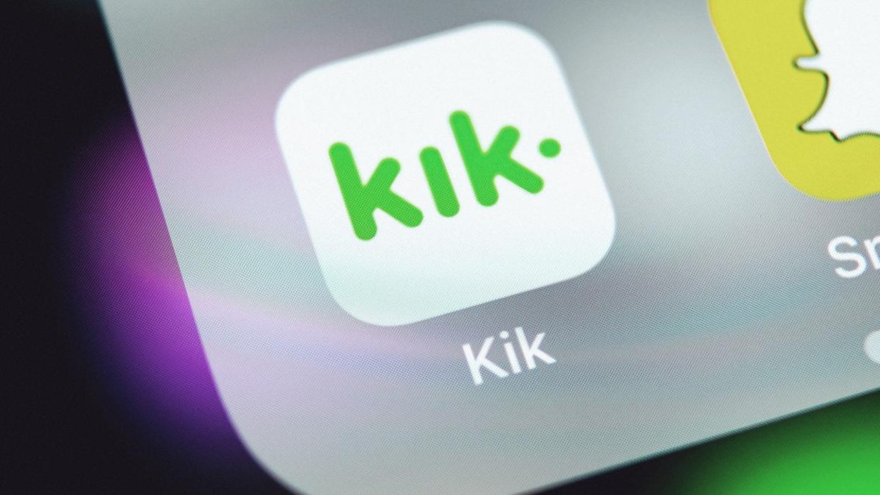 Logo de l'application de messagerie Kik.