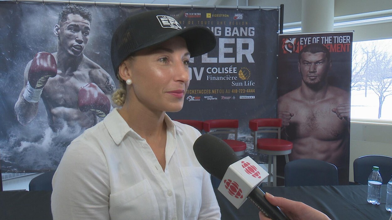 La boxeuse Kim Clavel en entrevue