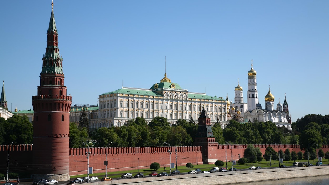 Vue sur le Kremlin, à Moscou.