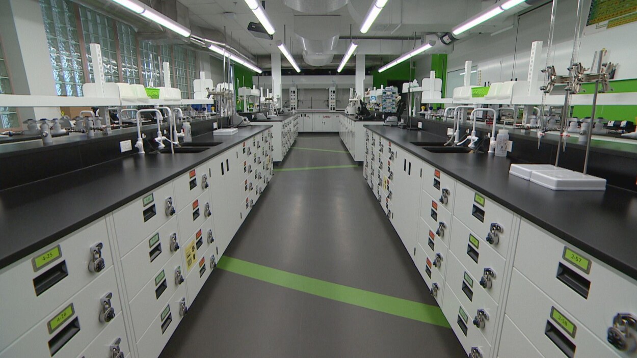 Vue sur l'intérieur d'un laboratoire