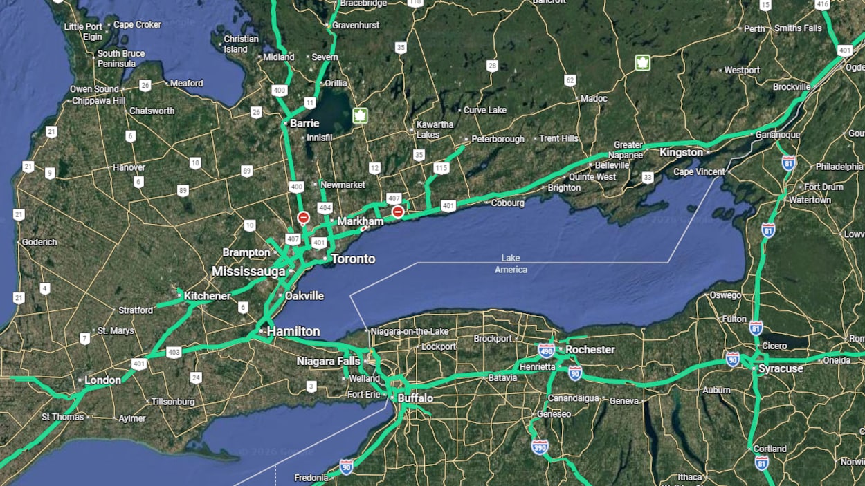 « Lac d’Amérique » : Google Maps retire le nom du lac Ontario aux États-Unis