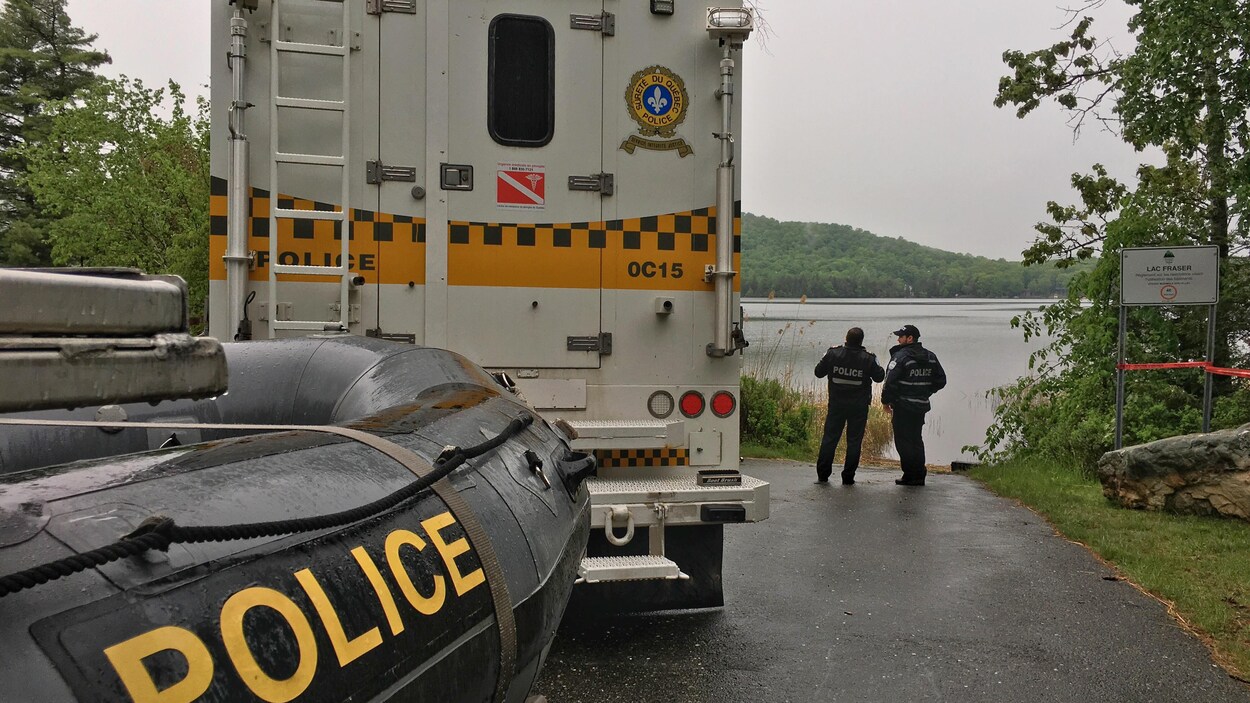 Les plongeurs de la Sûreté du Québec ont mis peu de temps à retrouver le corps de la victime.