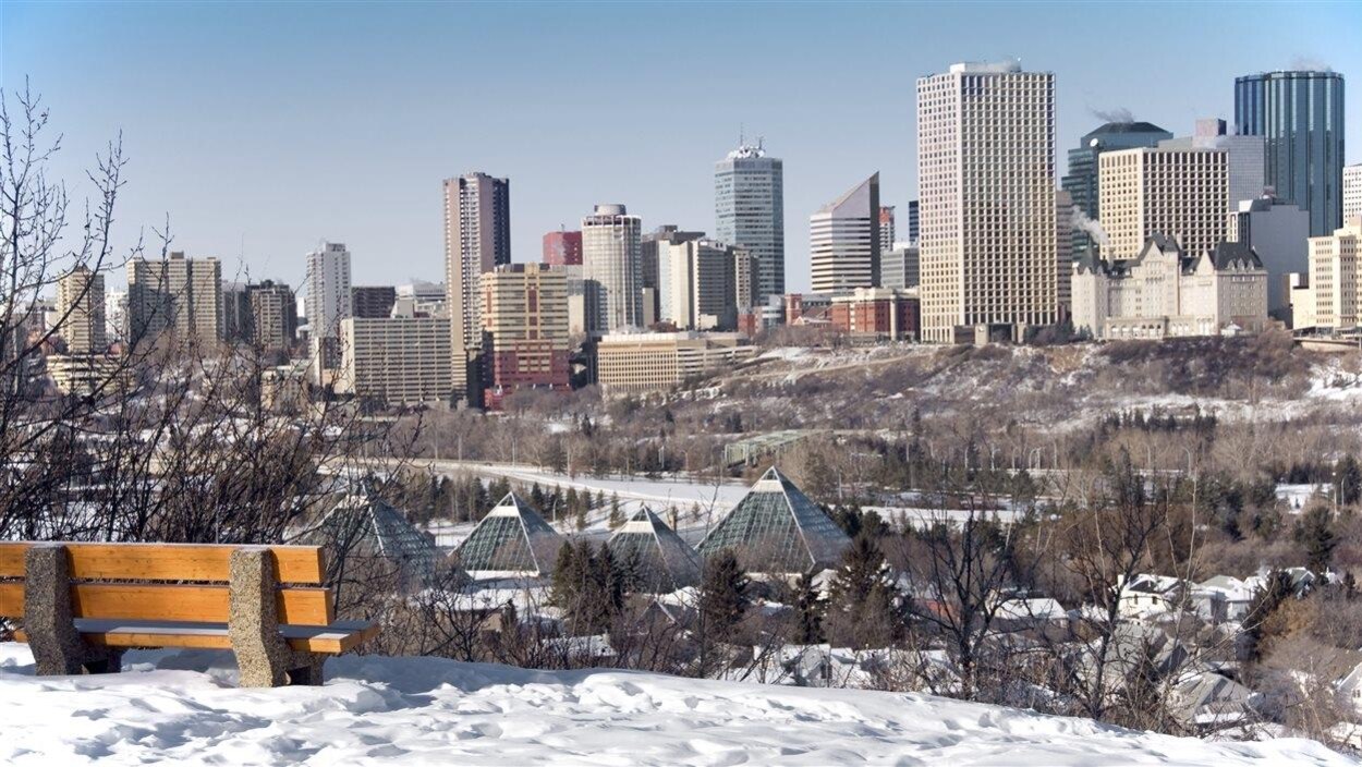 La ville d'Edmonton en Alberta