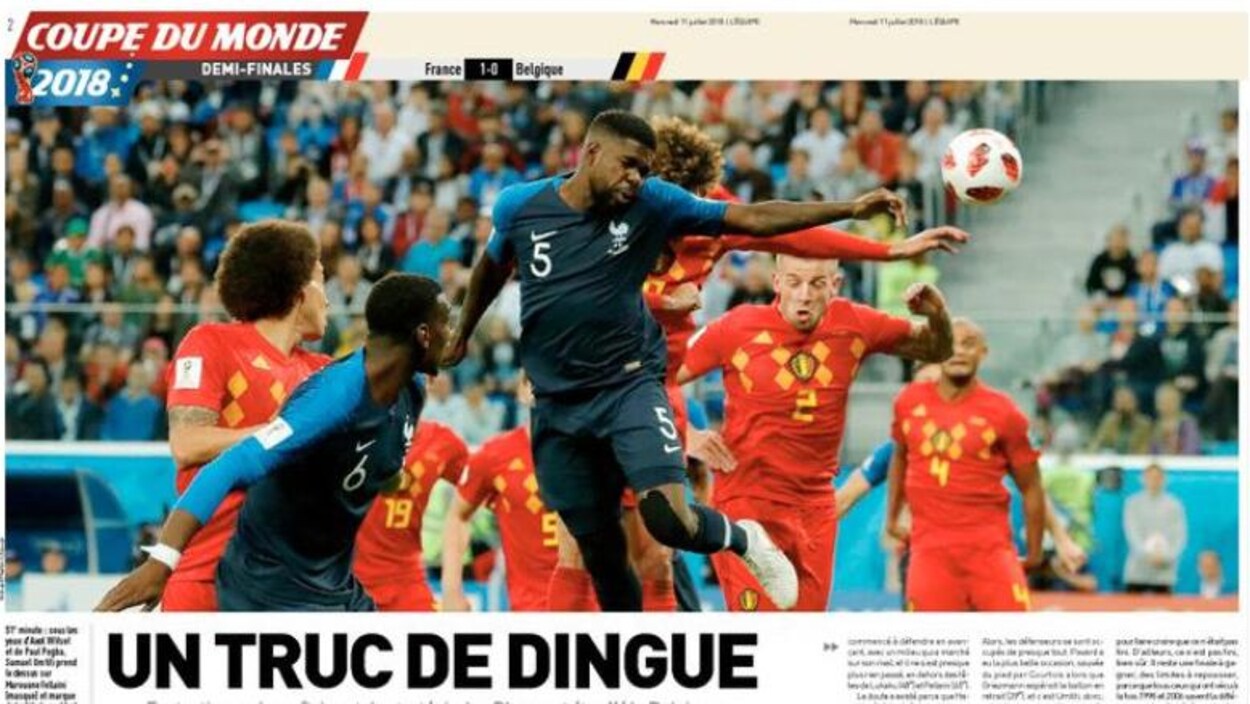 « Un truc de dingue », peut-on lire en une de L'Équipe.