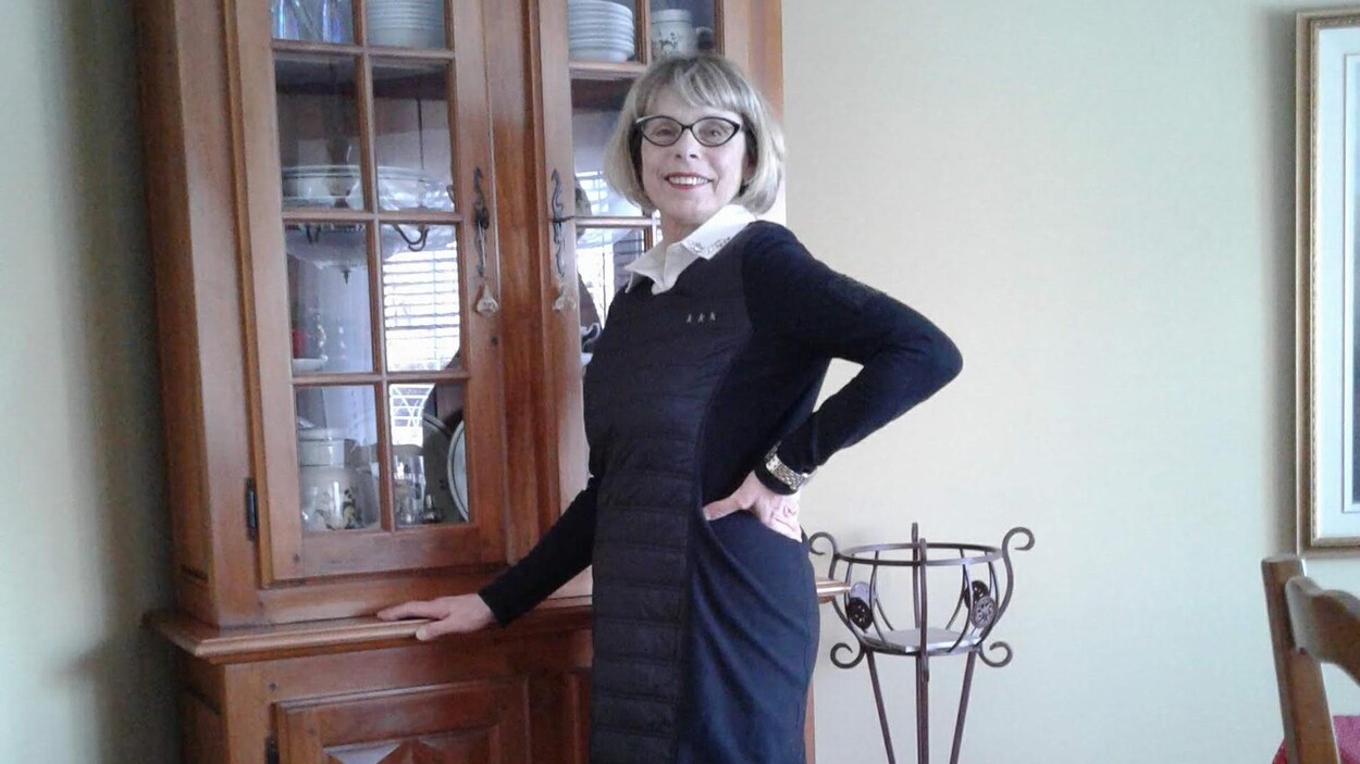 Linda Cyr dans sa maison.