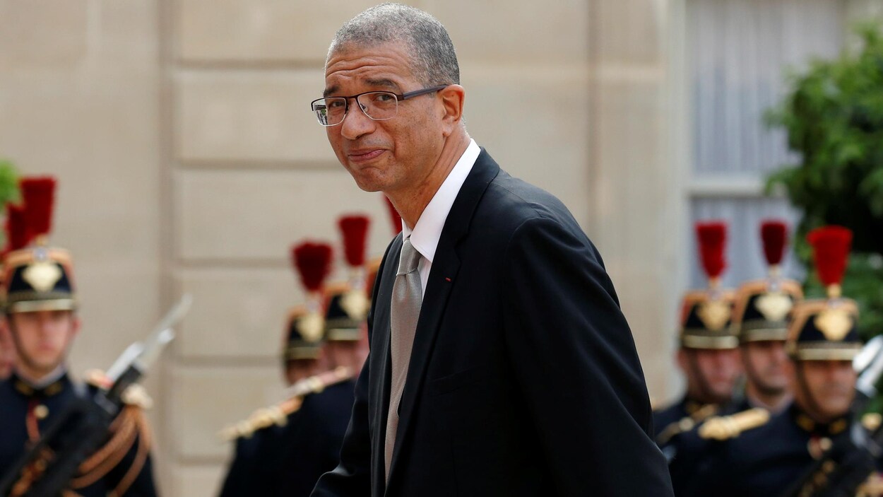 Lionel Zinsou, de profil, le visage souriant.