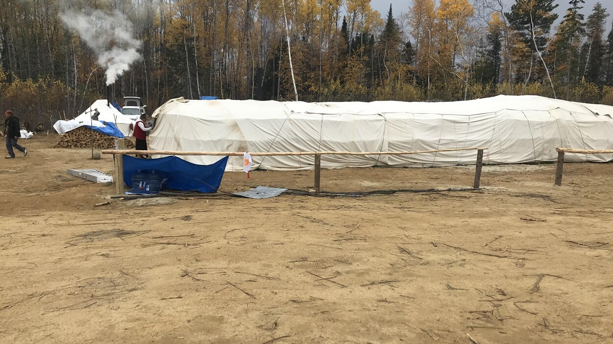 Loge Medewin construite près de Lac-Simon, en Abitibi