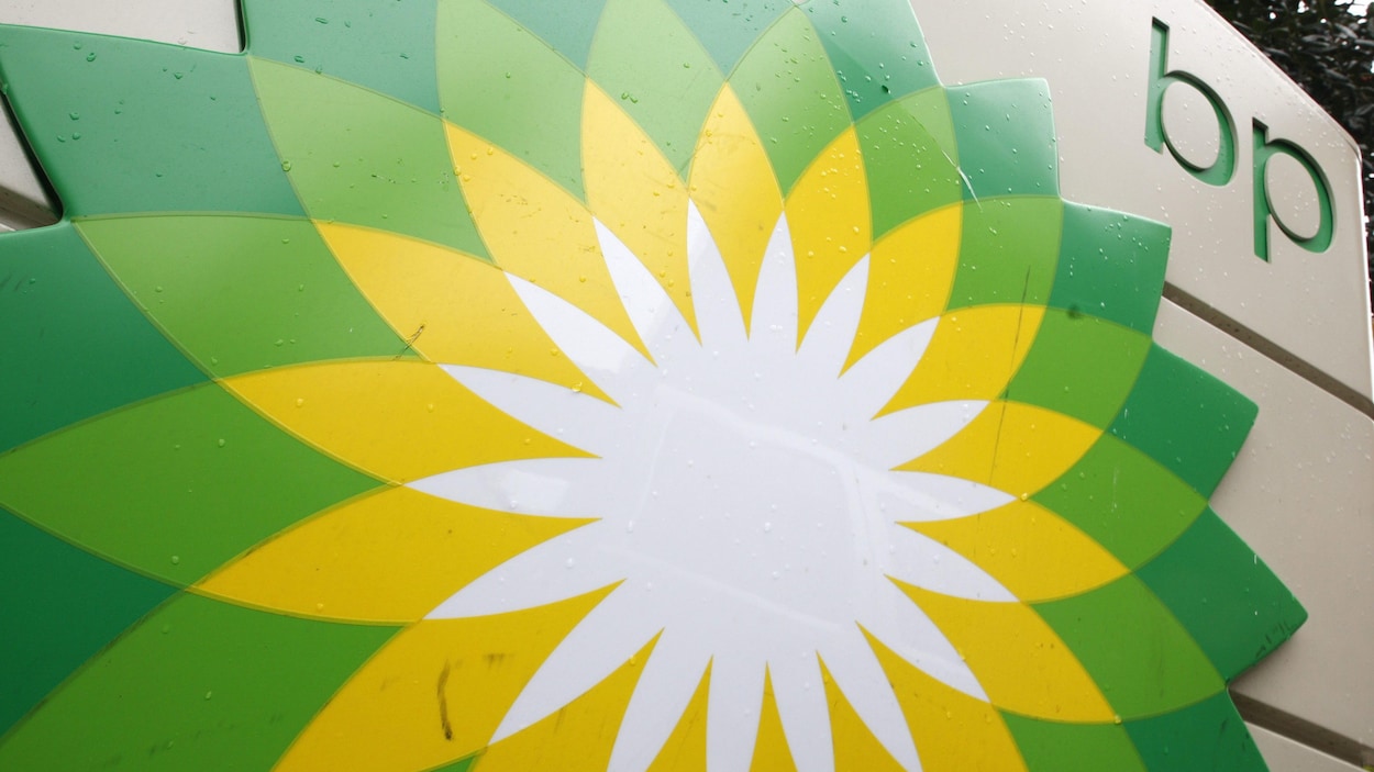 Logo vert, jaune et blanc de la compagnie BP.