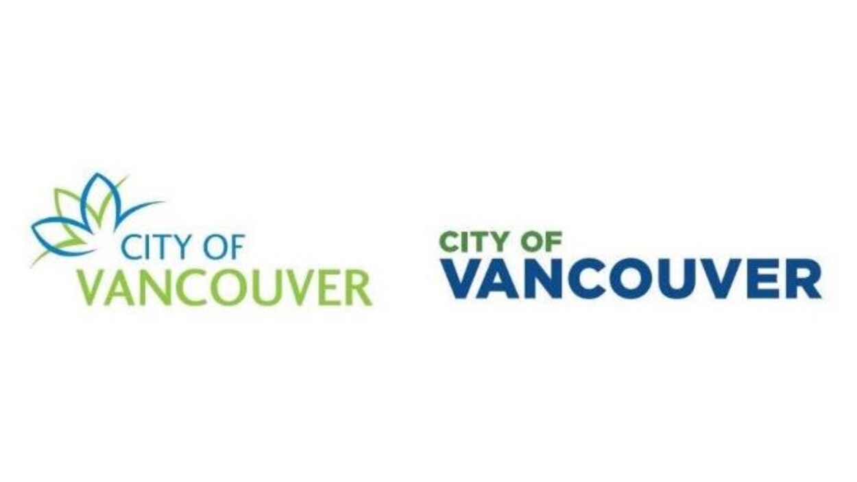 L'ancien logo de Vancouver à gauche et le nouveau à droite. L'ancien logo de Vancouver à gauche et le nouveau à droite.