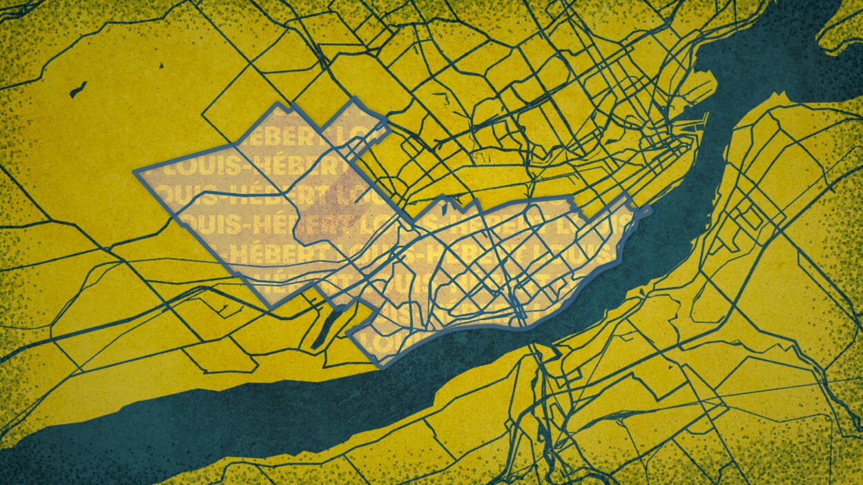 Une carte avec le périmètre de la circonscription de Louis-Hébert