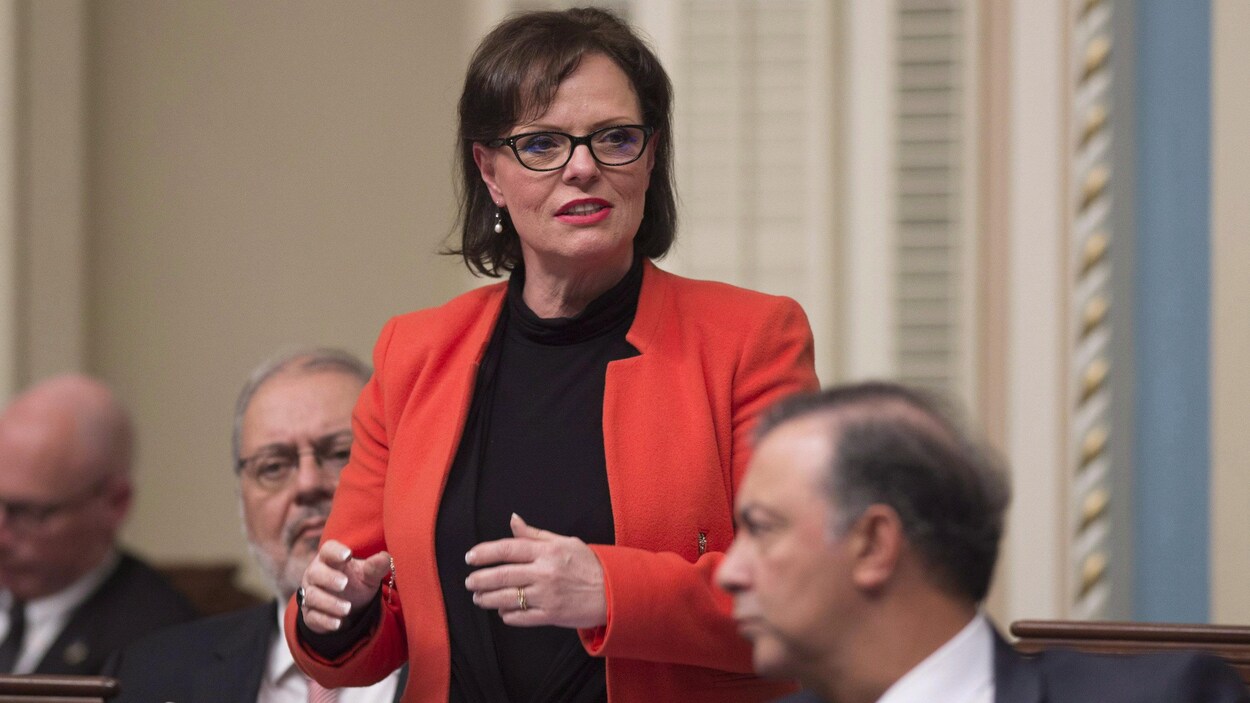 La ministre déléguée à la Protection de la jeunesse, Lucie Charlebois