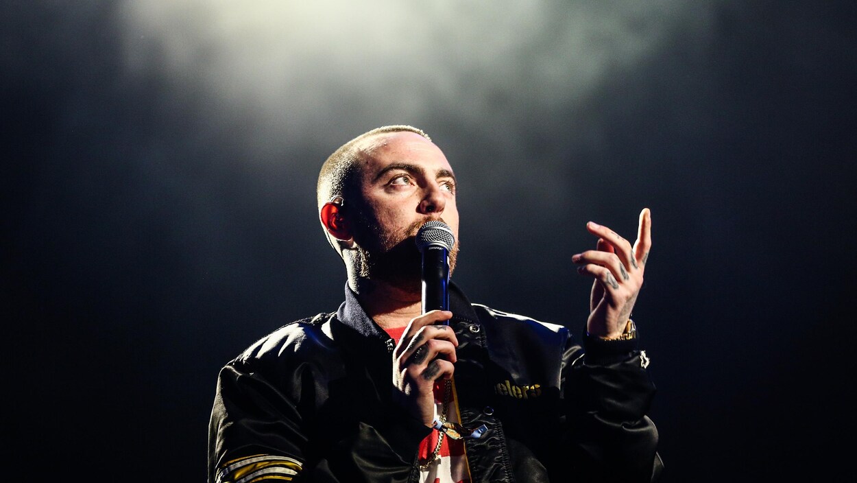 Mac Miller en prestation lors d'un festival à Los Angeles, en Californie.
