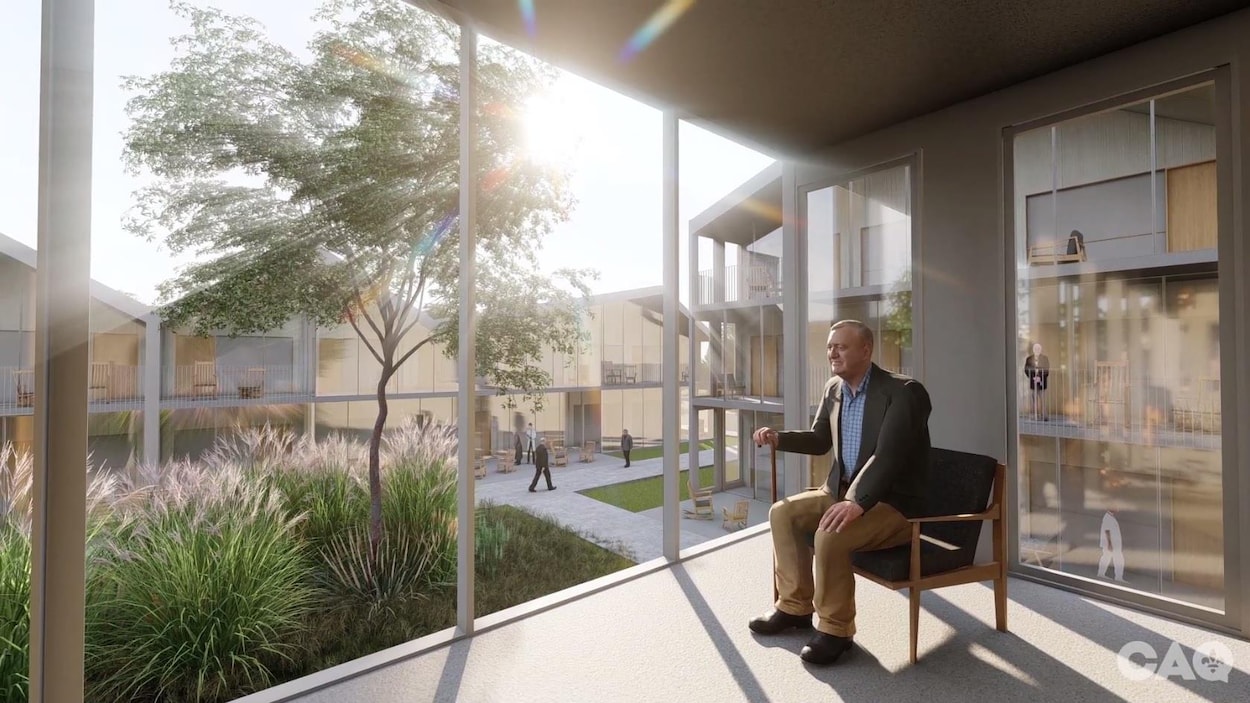 Image tirée de la vidéo de présentation des Maisons des aînés de la Coalition avenir Québec
