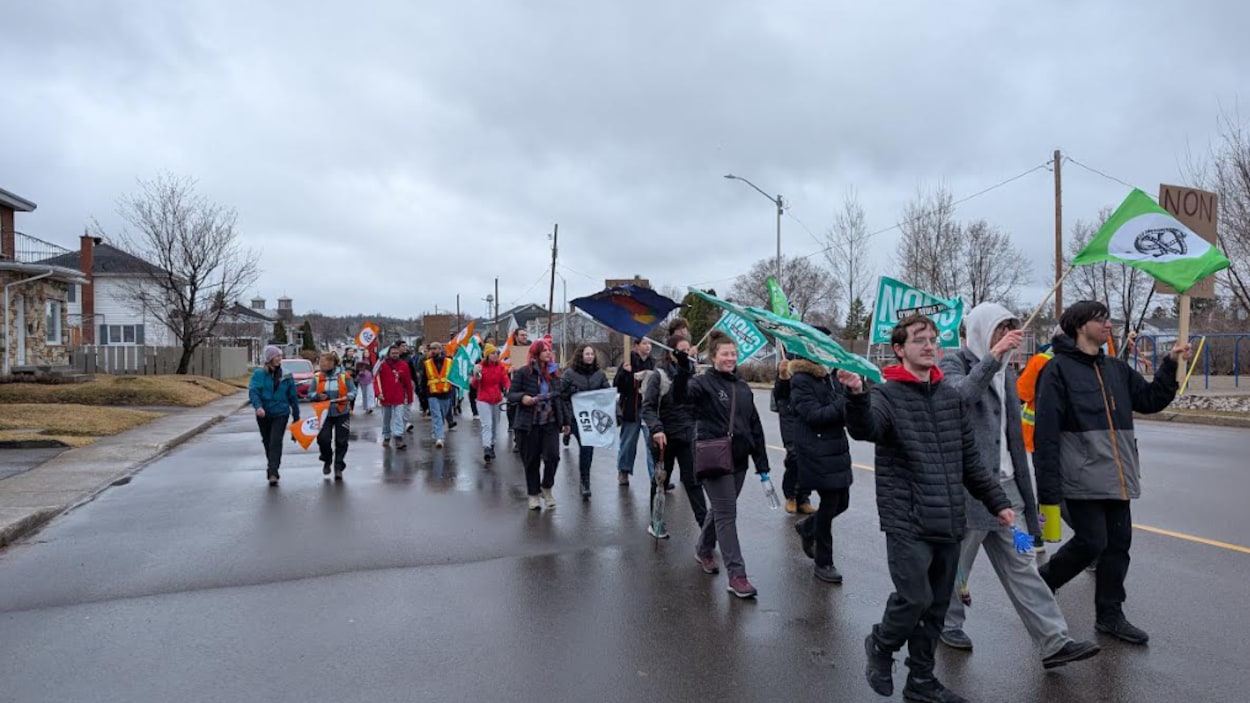 Manifestation étudiante au Cégep de Jonquière