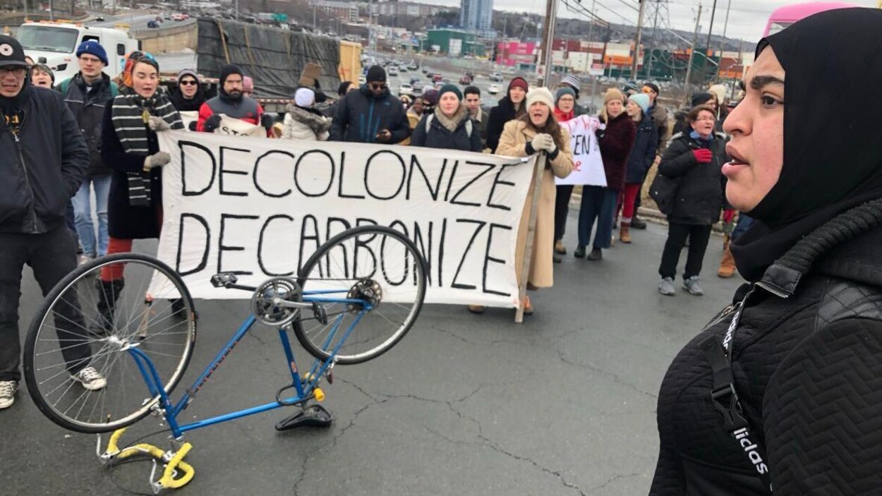 Manifestation à Halifax.