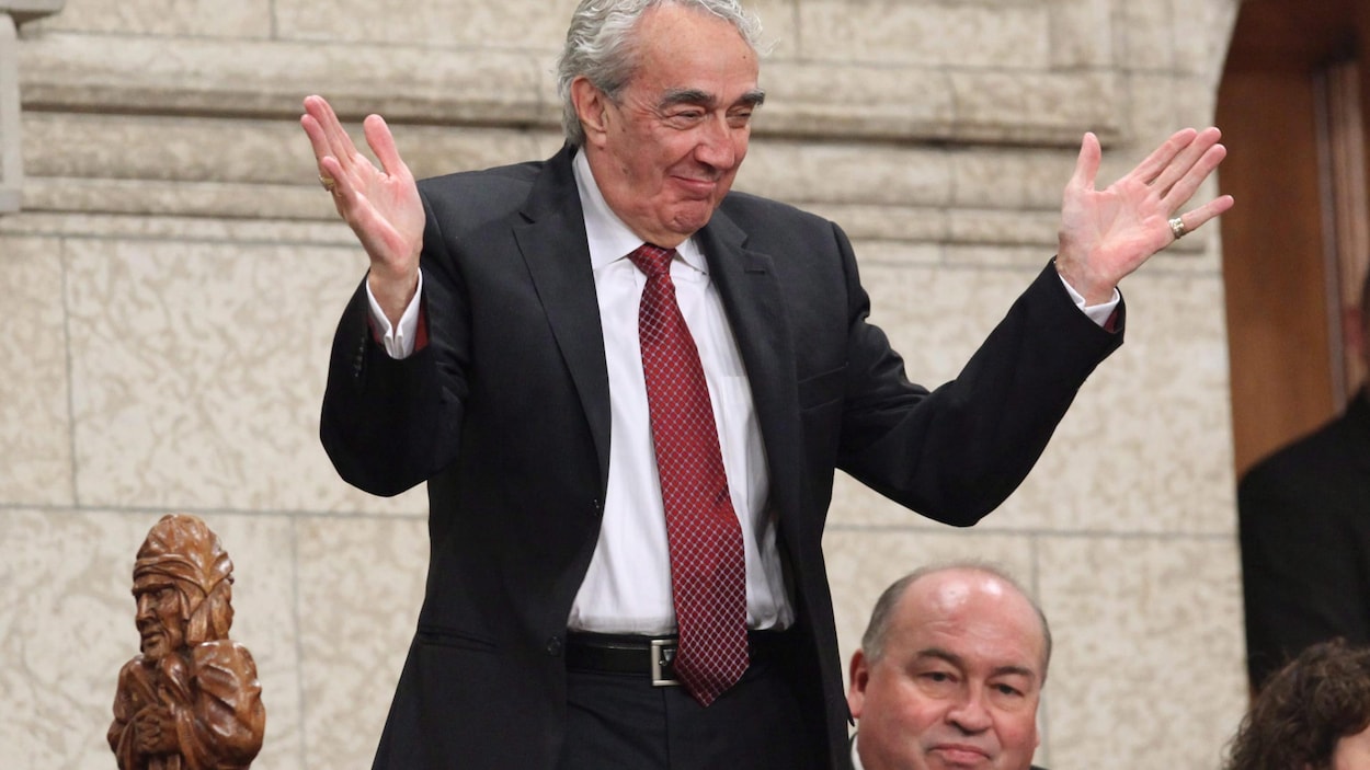 Marcel Prud'homme, au moment de prendre sa retraite du Sénat, en 2009 Marcel Prud'homme, au moment de prendre sa retraite du Sénat, en 2009