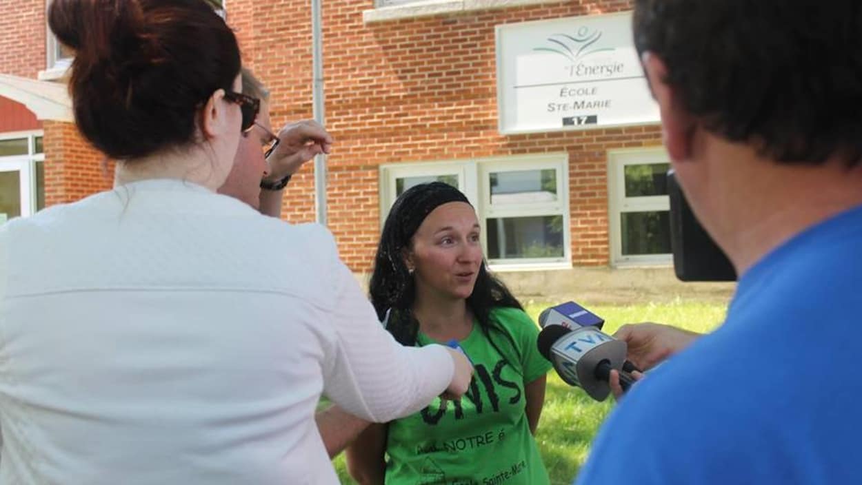 Marie-Ève Landry a porté le dossier de l'agrandissement de l'École Ste-Marie, à Saint-Boniface, comme porte-parole du comité de parents.